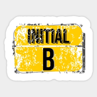 For initials or first letters of names starting with the letter B Sticker